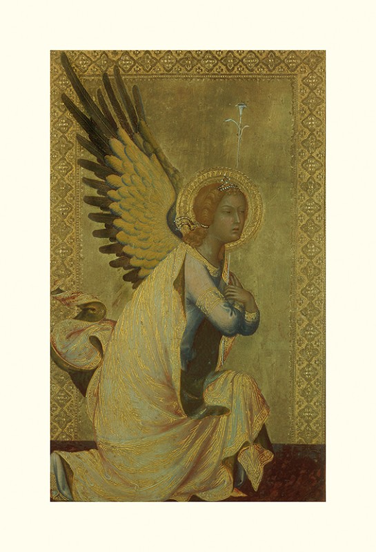 Die Bibel mit Bildmotiven von Engeln in Großdruck