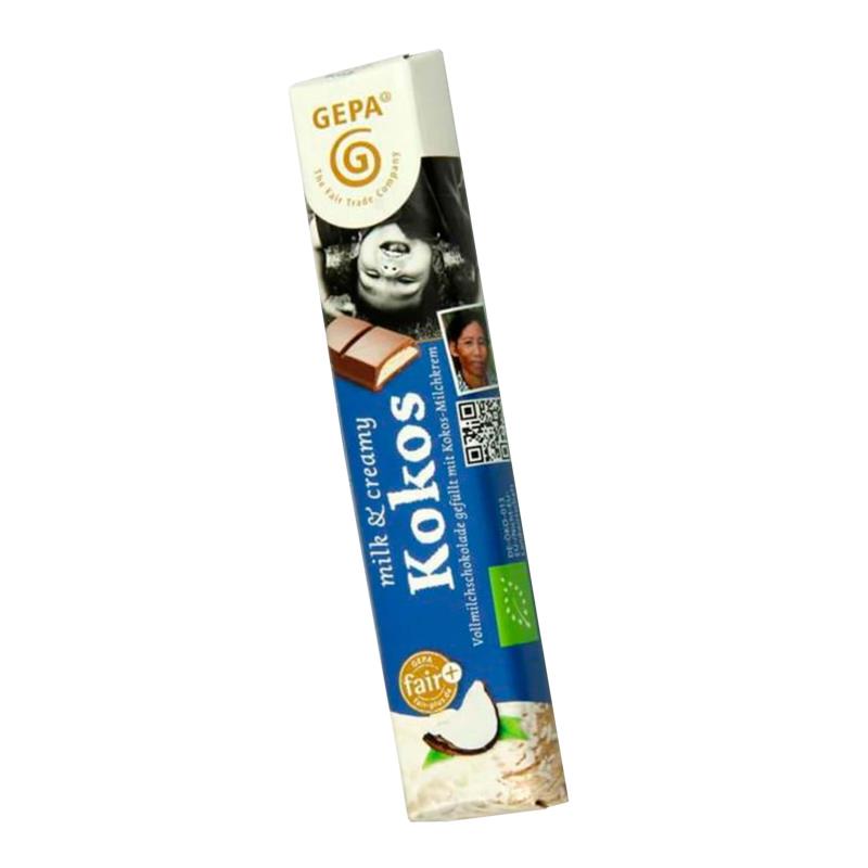 Bio Schokoladenriegel milk & creamy Kokos