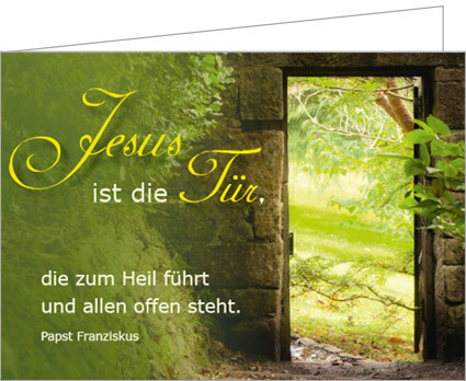 Grußkarte – Jesus ist die Tür inkl. Umschlag