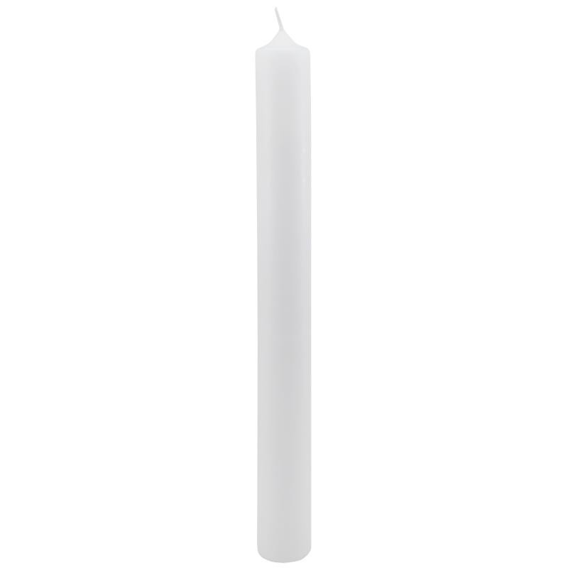 Kerze blanko 40 x 4 cm weiß