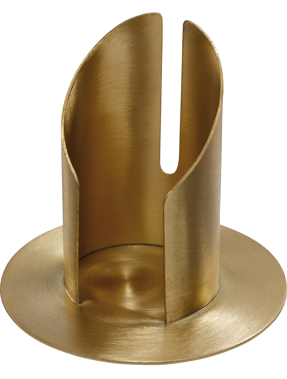 Candle Holder made of Brushed Brass
