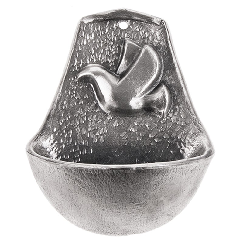 Dove Holy Water Font, Silver