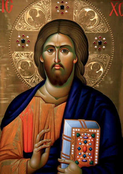 Vorschau: Kunstkarte Christus als Pantokrator (129021) - Detailansicht 1