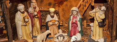 The Nativity Scene & Figures from the Manger im christlichen LOGO Online-Shop