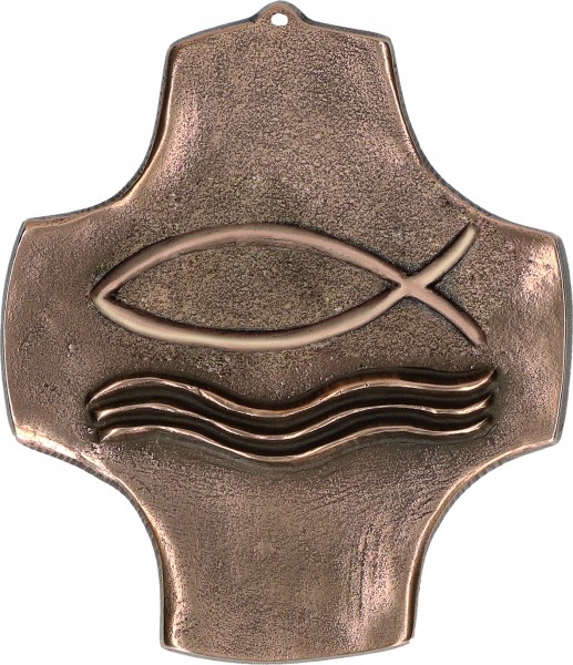 Vorschau: Symbolic Cross “Fish” Bronze (2-143784) - Detailansicht 1