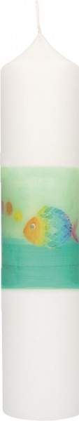 Vorschau: Communion Candle with Print Motif “Rainbow Fish” (2-25071) - Detailansicht 1