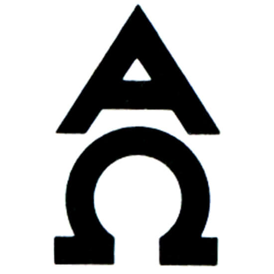 Das Alpha und Omega Symbol