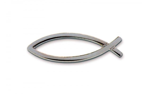 Vorschau: Pin Badge Fish Silver (880194) - Detailansicht 1