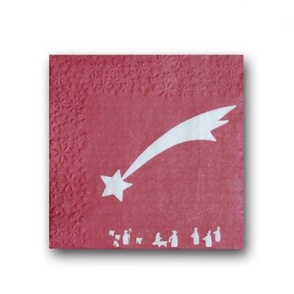 Vorschau: Serviettes Star Motif Red (940007) - Detailansicht 1