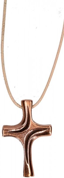 Vorschau: Bronze Pendant „Scallop Shell of St. James“ on Leather Band (BB4365) - Detailansicht 1